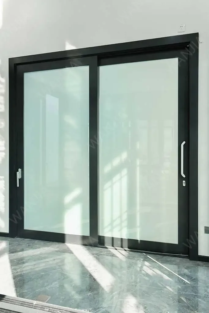 black sliding glass doors, WANJIA Hiseng